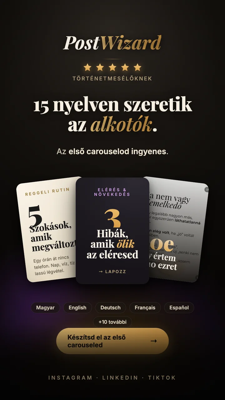 15 nyelven szeretik az alkotók